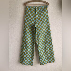 SZ Blockprints Disco Pants - Checkered Wide Leg Pants